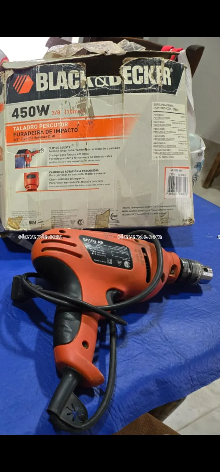 Taladro percutor Black & Decker BH100-AR