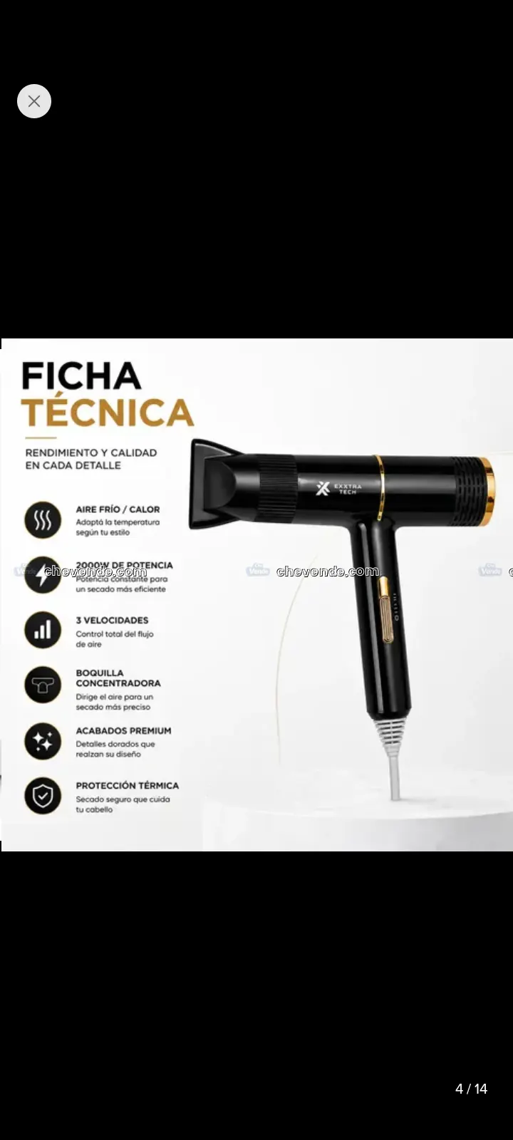 Secador de Pelo Exxtra Tech