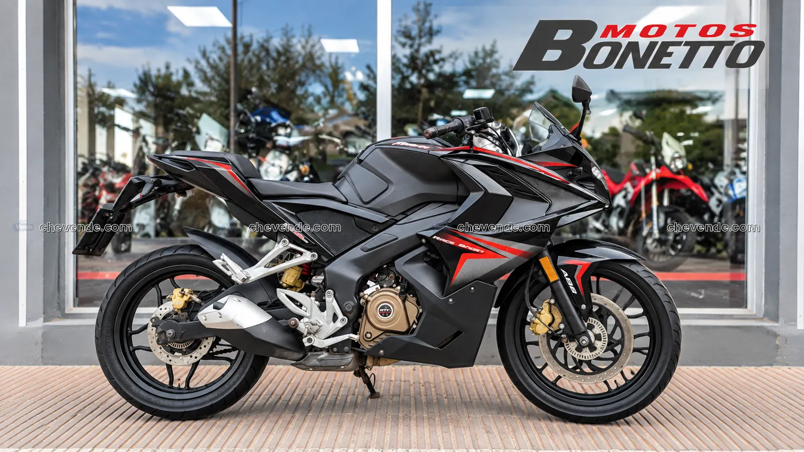 BAJAJ ROUSER 200 RS - 2016 - NEGRA